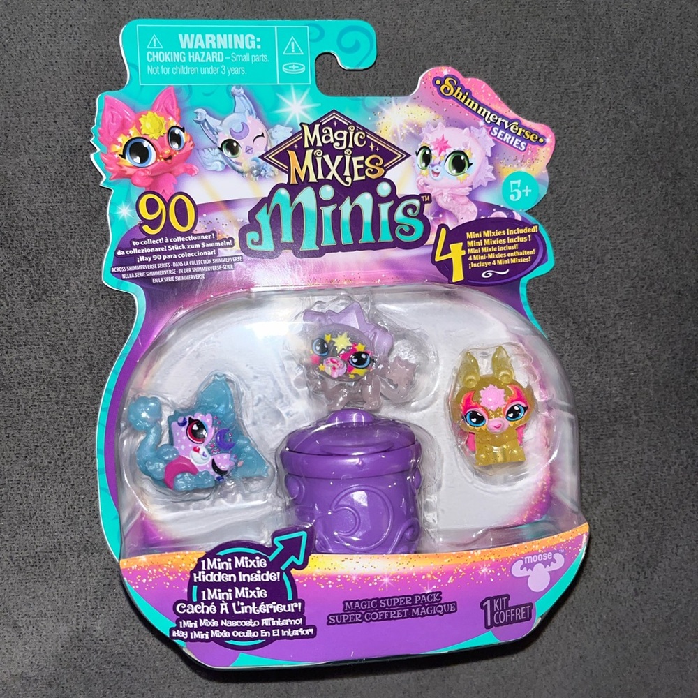 🆕 MAGIC MIXIES MINIS SHIMMERVERSE SERIES, 4 MINI MIXIES INCLUDED,